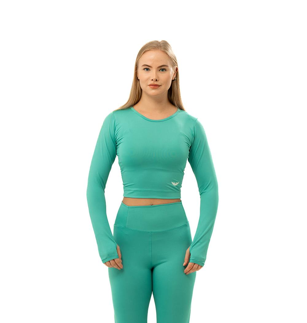 GREEN DRI-FIT LONG SLEEVE