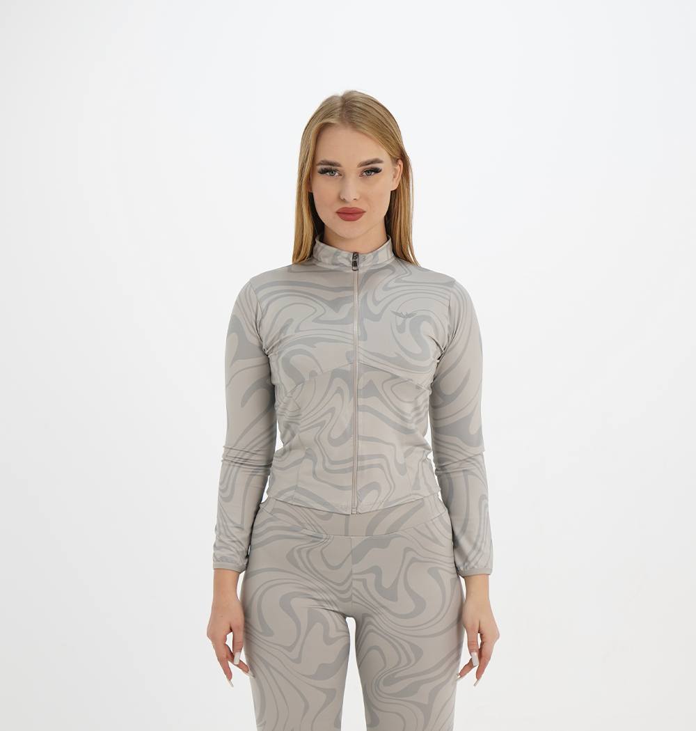 L GRAY ARMY LONG SLEEVE