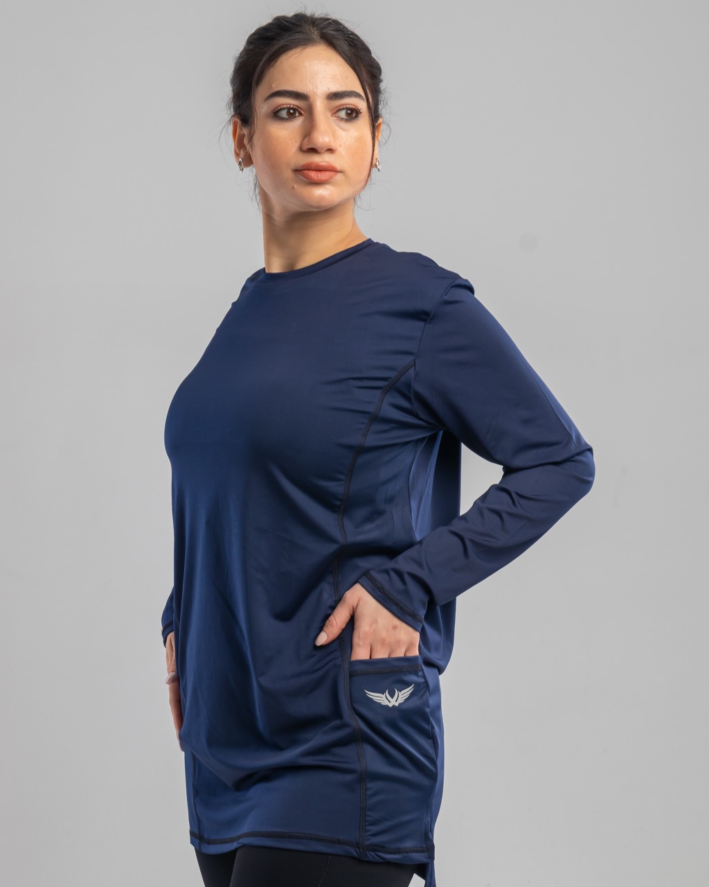 BLUE LONG SLEEVE T-SHIRT