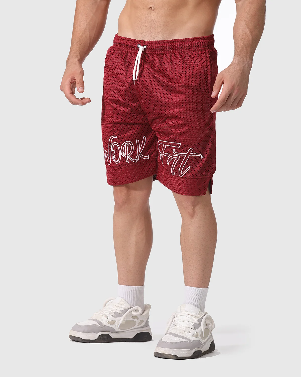 DARK RED HIGH SHORT