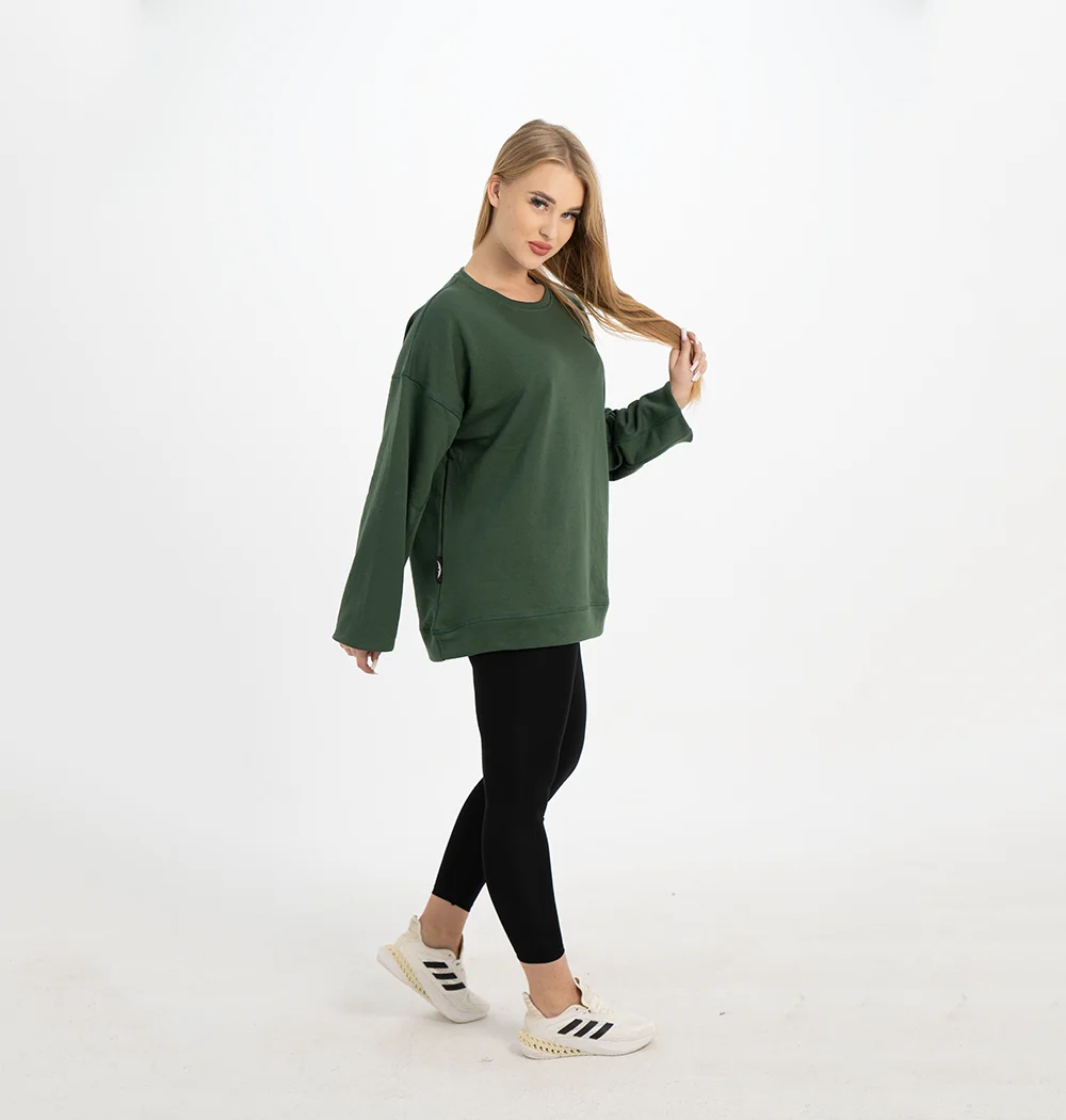 GREEN PULLOVER OVERSIZED