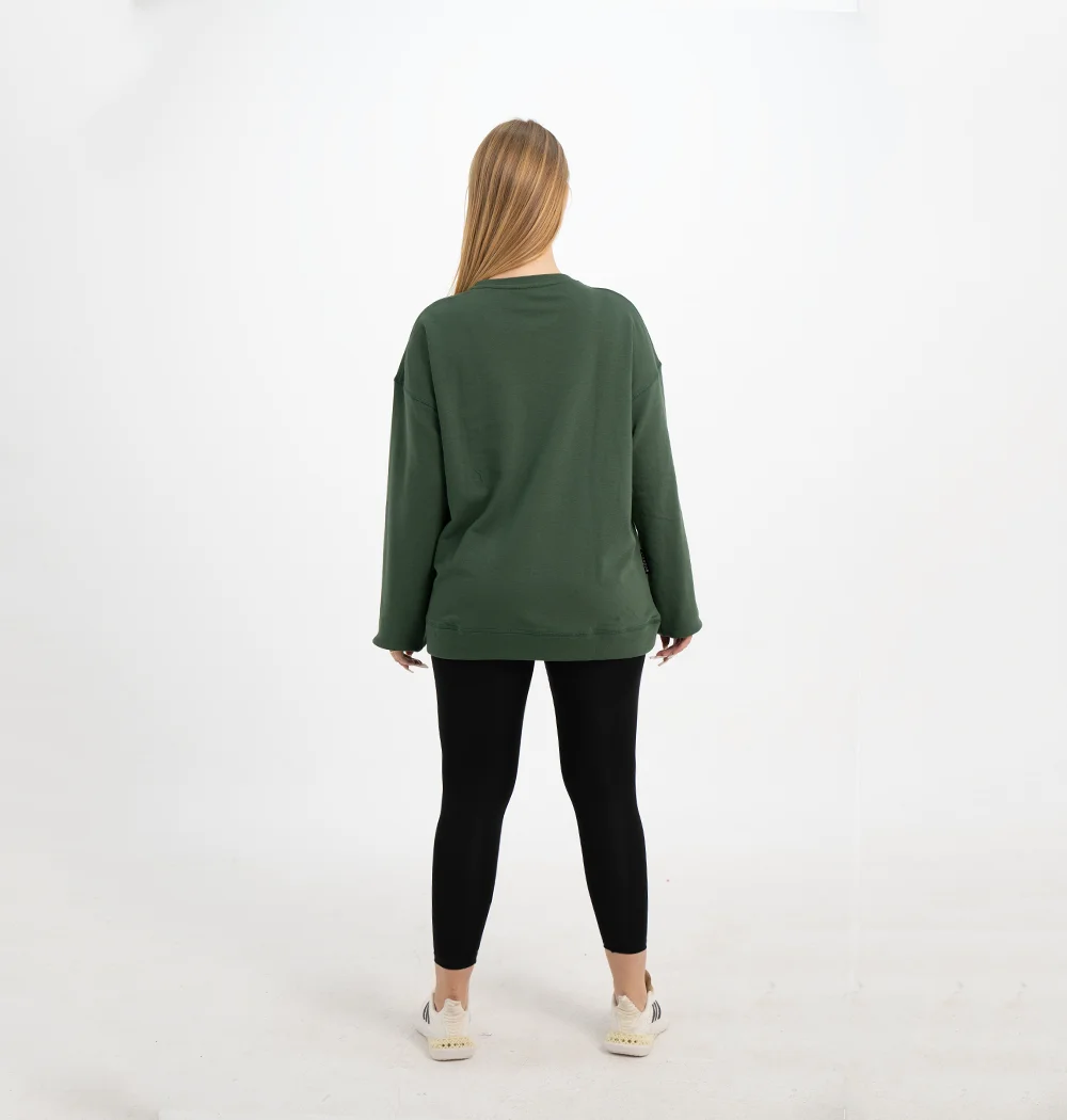 GREEN PULLOVER OVERSIZED
