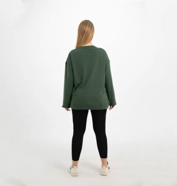 GREEN PULLOVER OVERSIZED