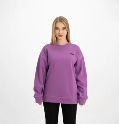 PURPLE PULLOVER OVERSIZED