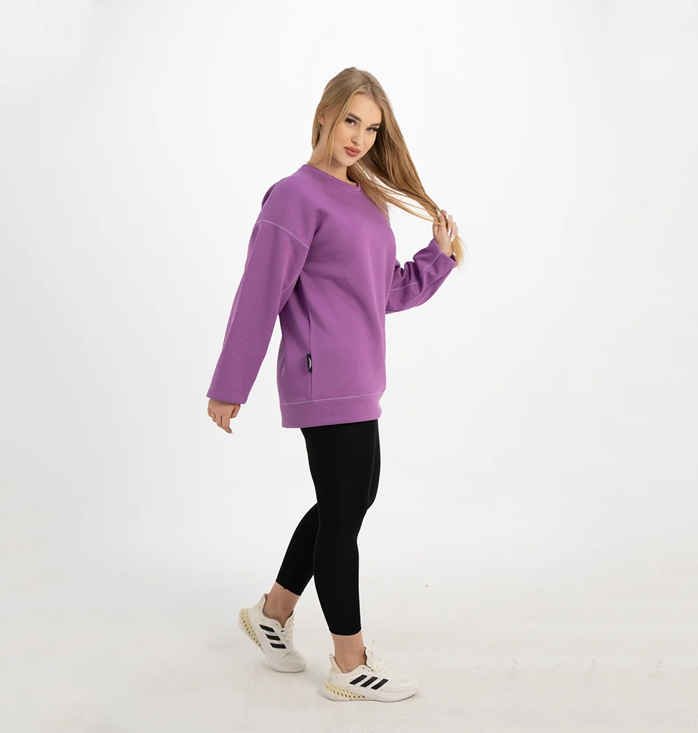 PURPLE PULLOVER OVERSIZED