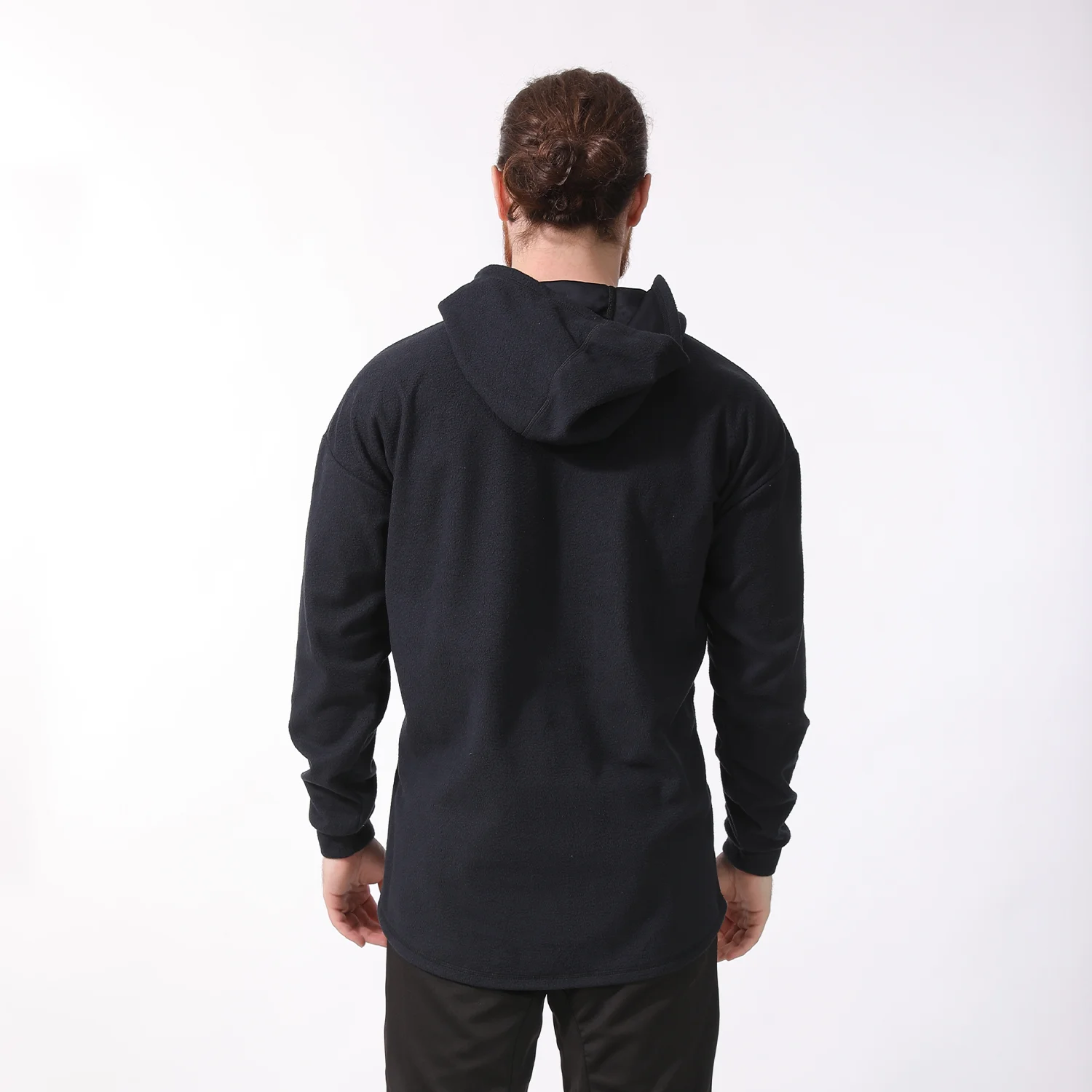 BLACK ZIP HOODIE