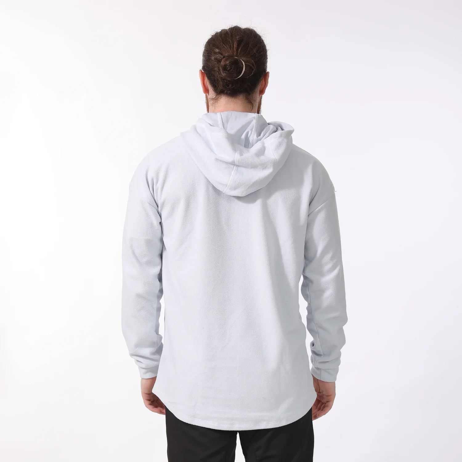 L-GRAY ZIP HOODIE