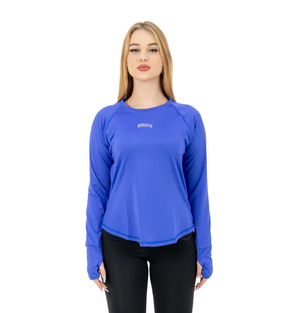 BLUE WORKFIT LONG SLEEVE