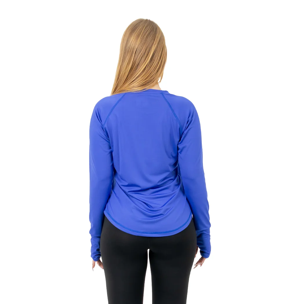 BLUE WORKFIT LONG SLEEVE