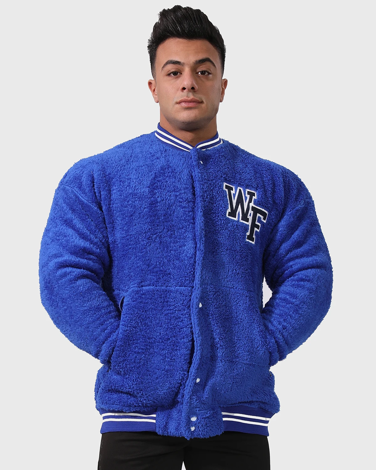 BLUE WF WOOL JACKET