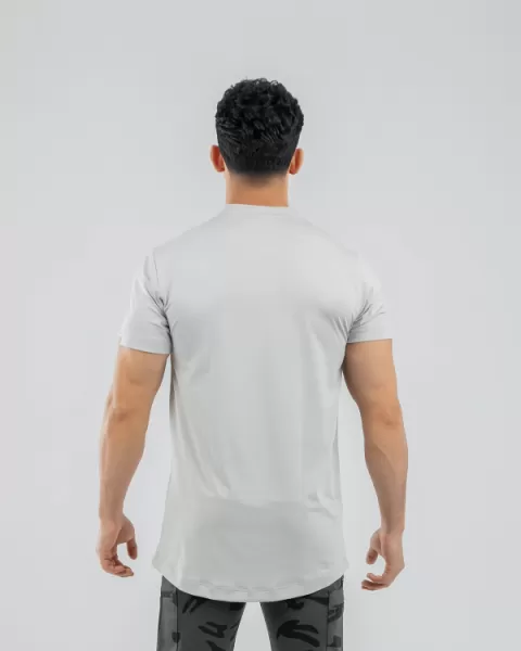 WORKFIT GRAY V NECK T-SHIRT
