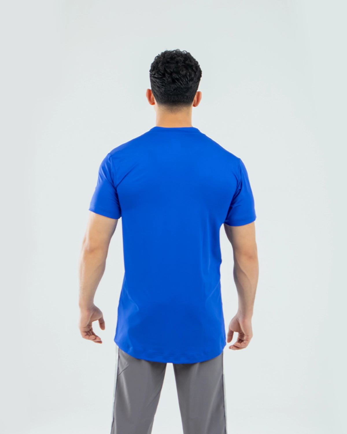 WORKFIT BLUE V NECK T-SHIRT
