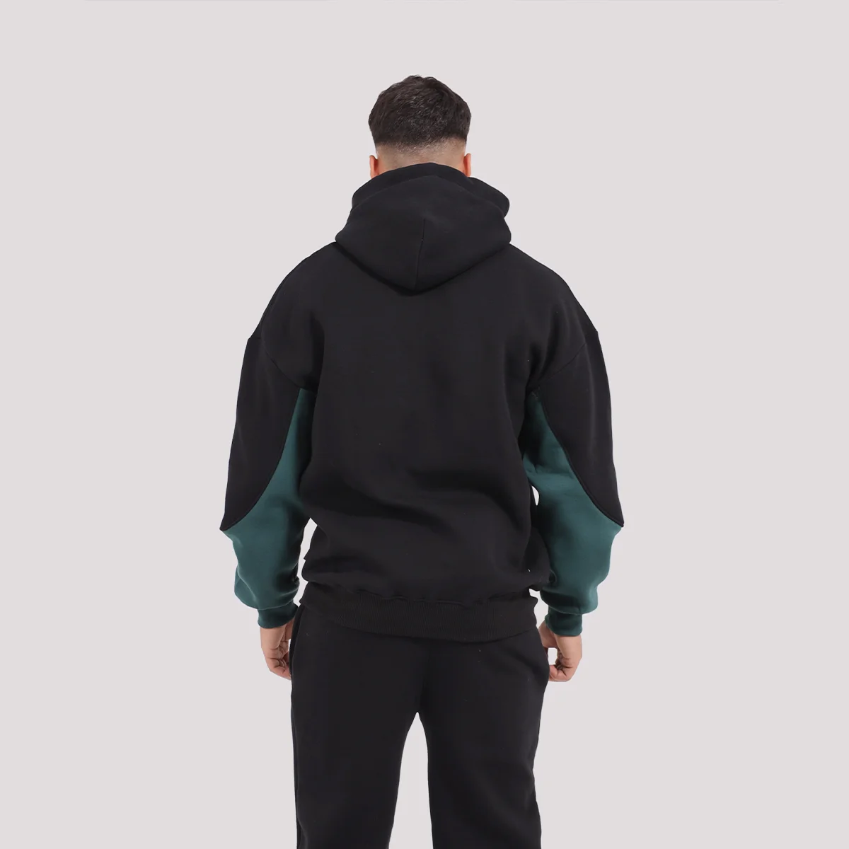 GREEN WORKFIT TRACK HOODIE