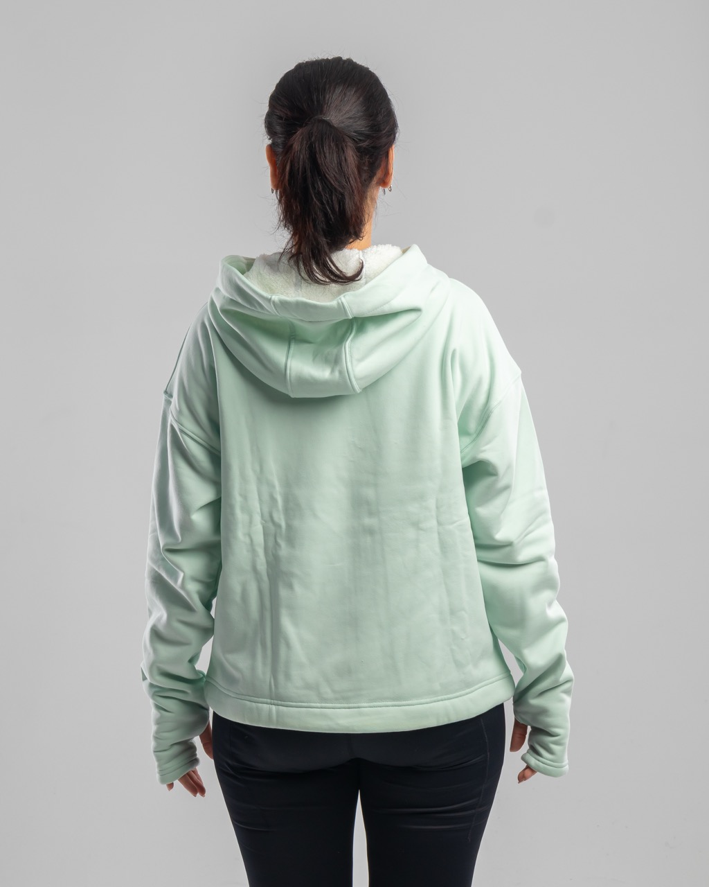 L-GREEN ZIP UP HOODIE