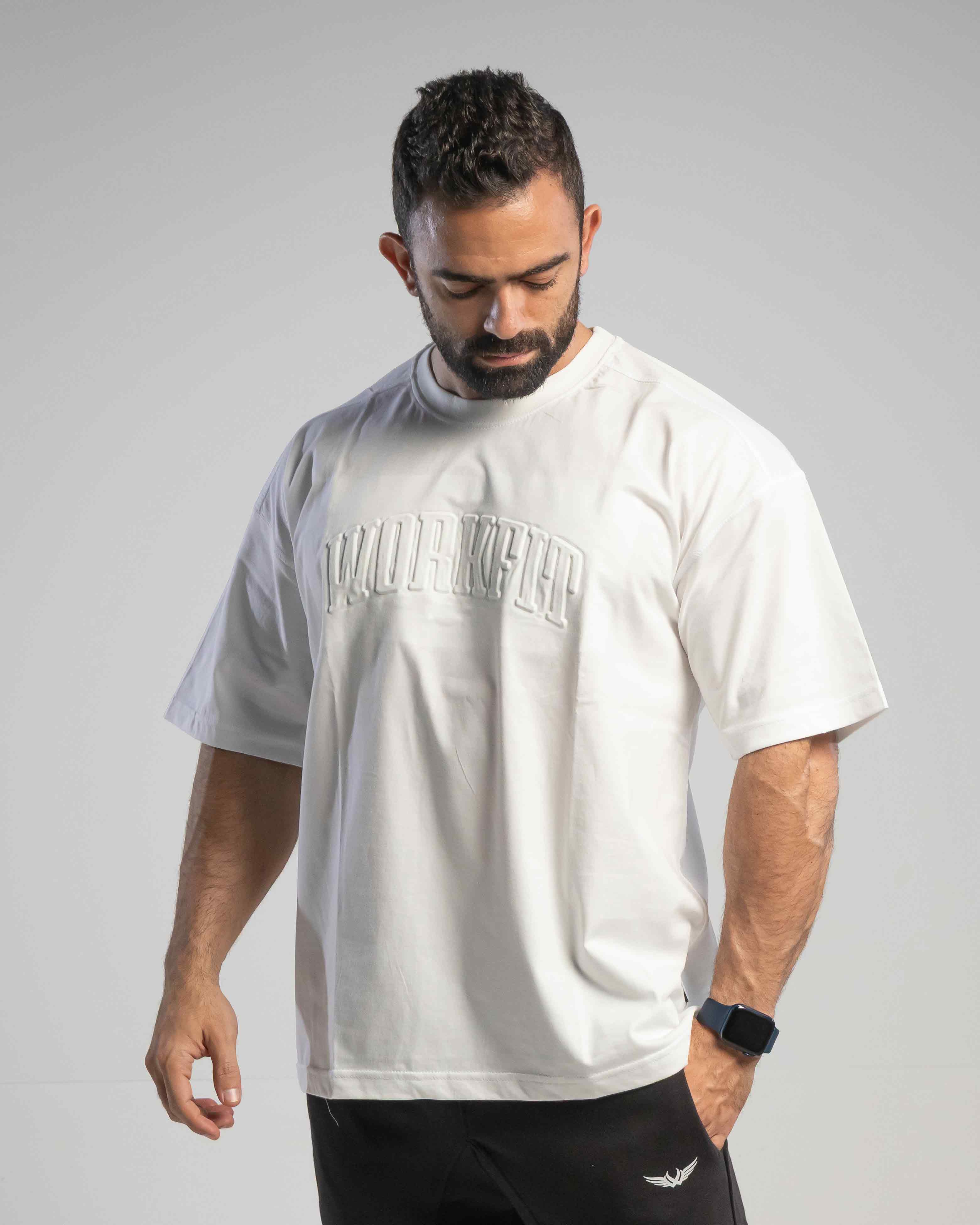tactical oversize T white