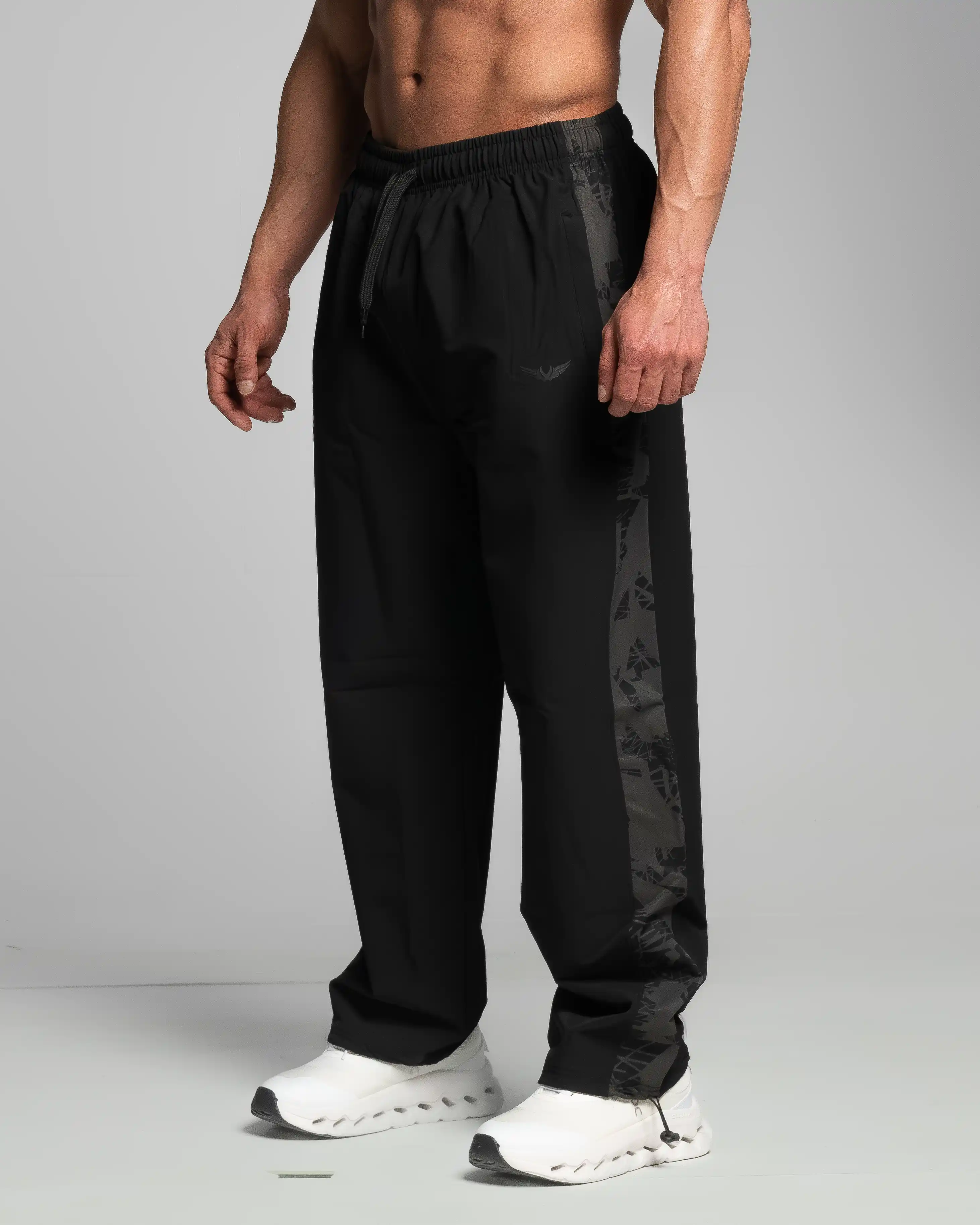 black soft wide leg 