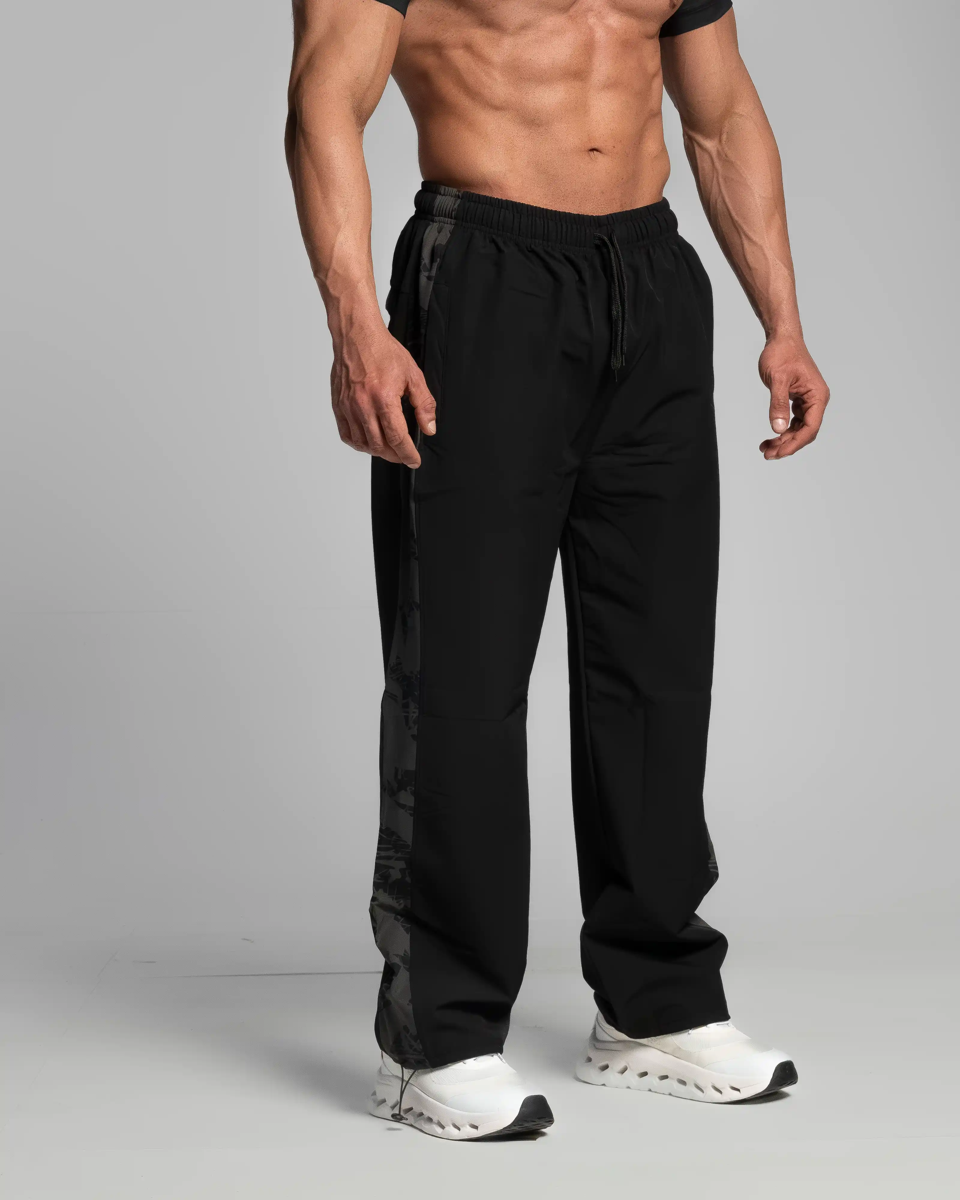 black soft wide leg 