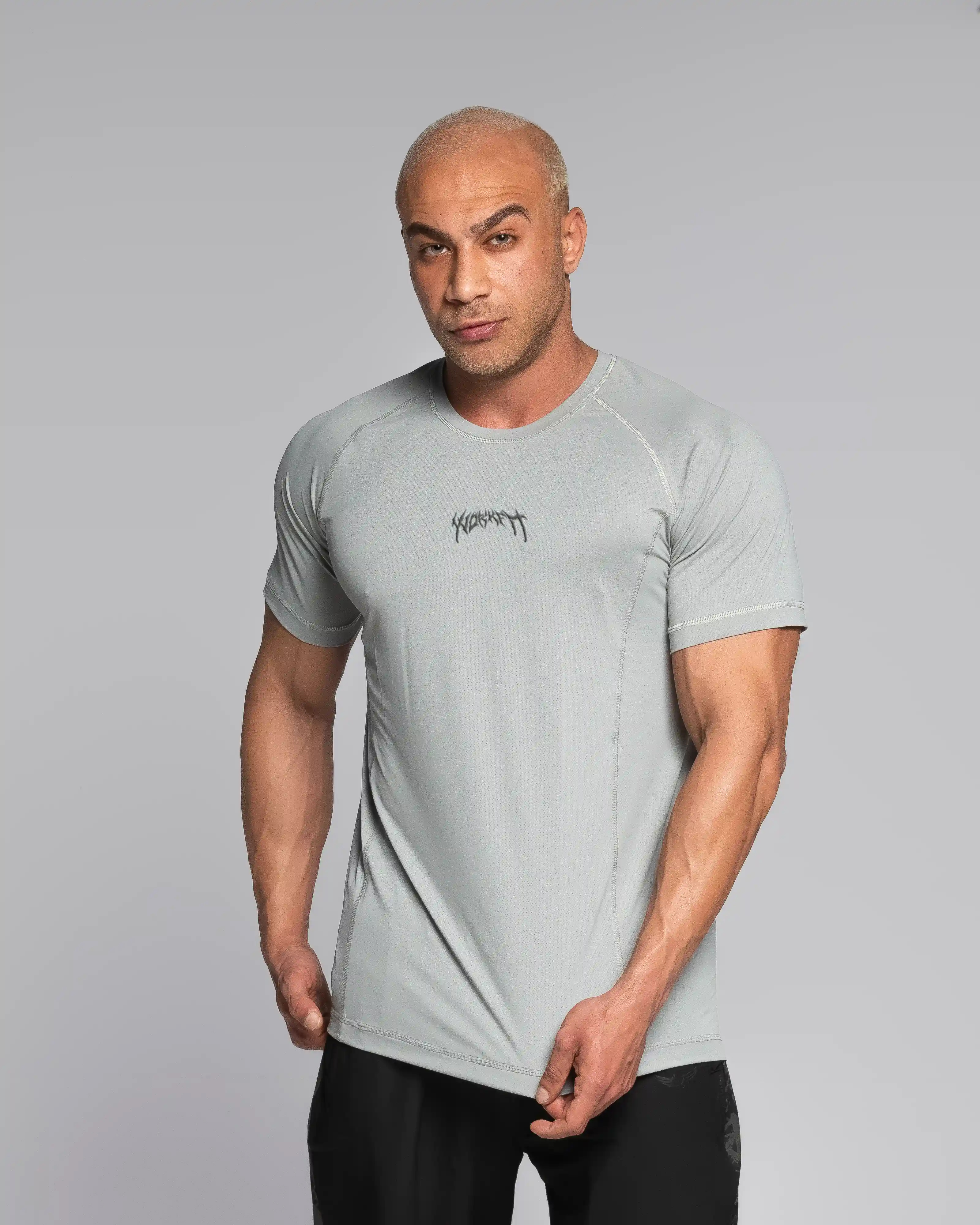 vital semless dri-fit t gray