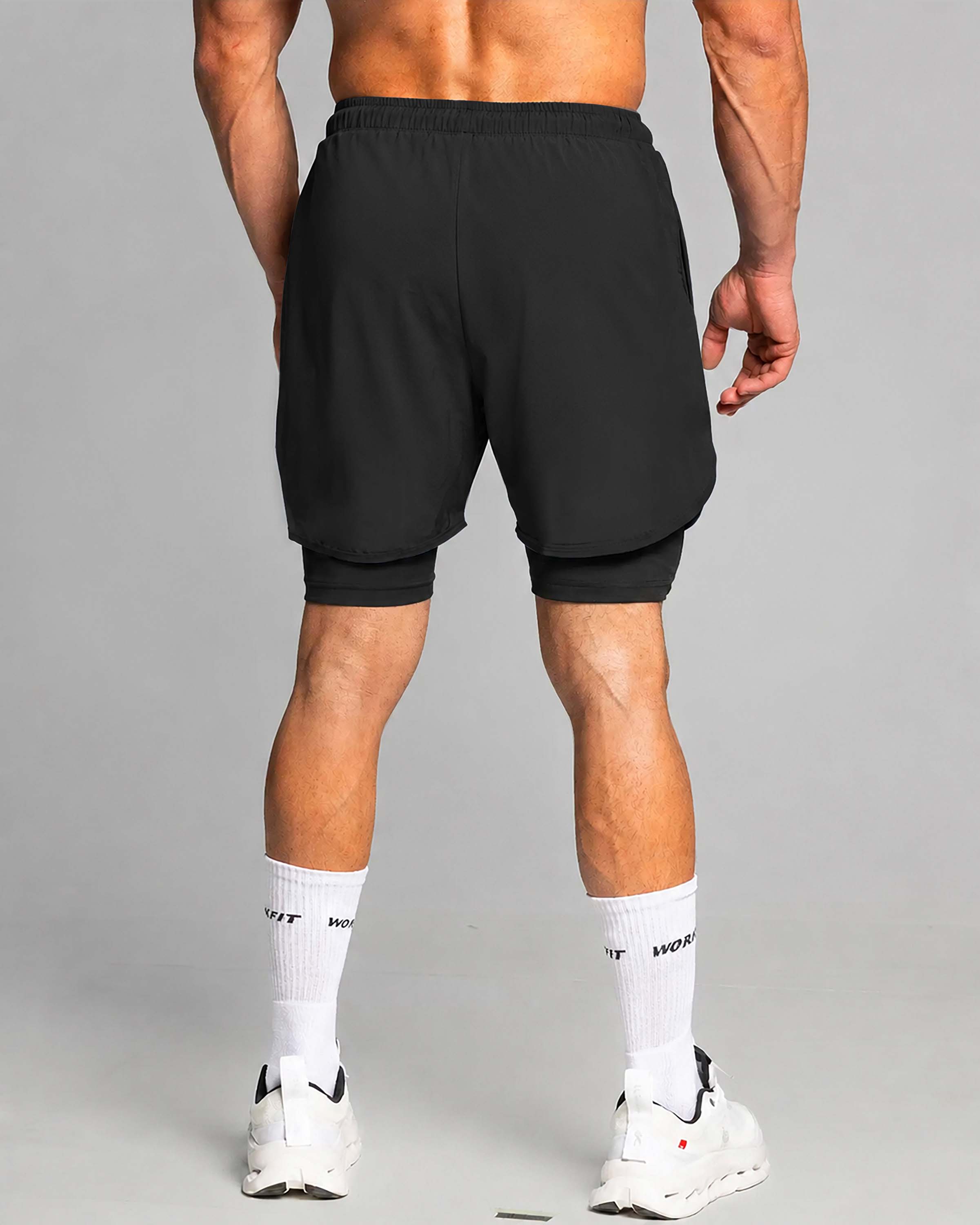 WF 2IN1 TRAINING SHORTS black