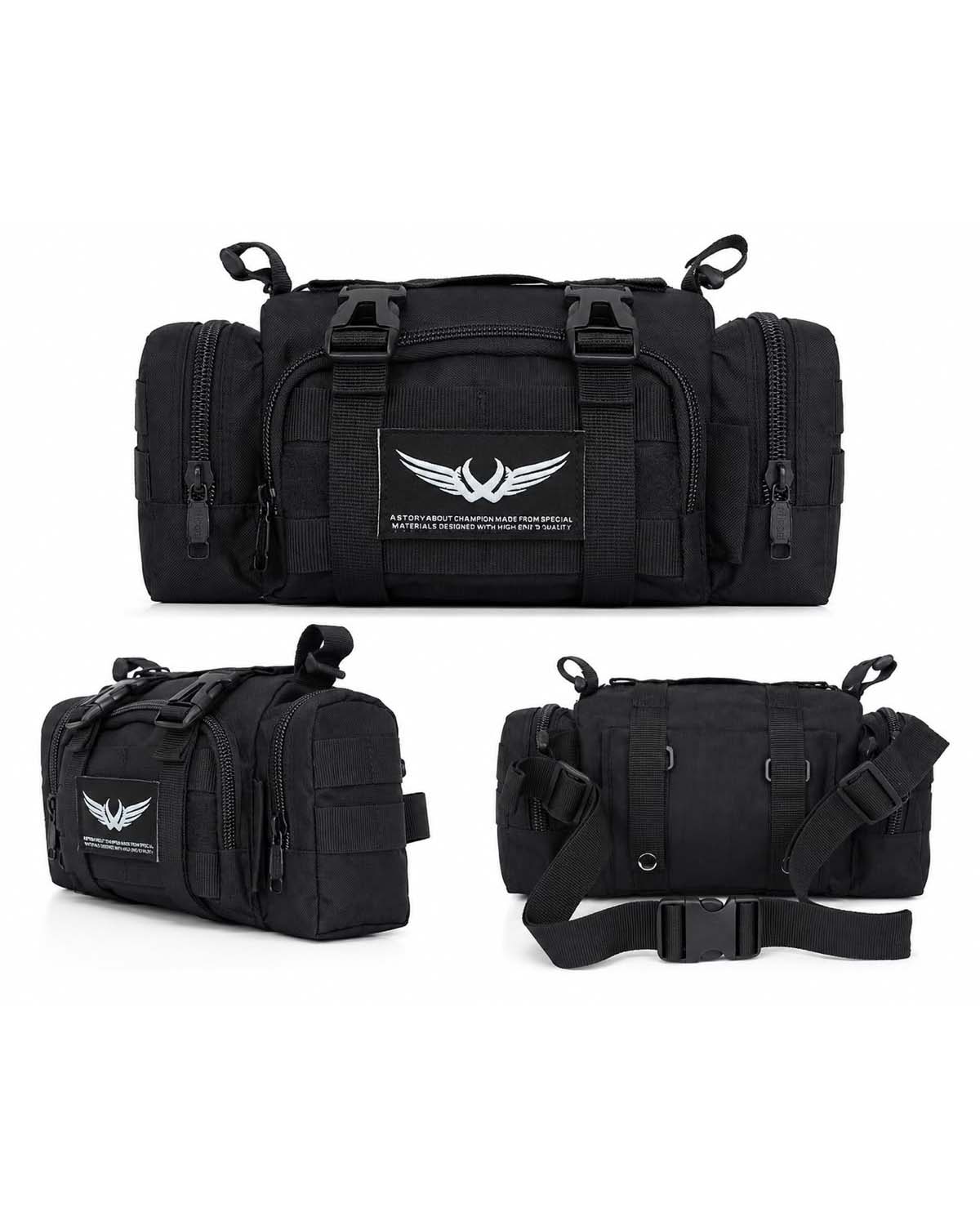 small tactical bag black