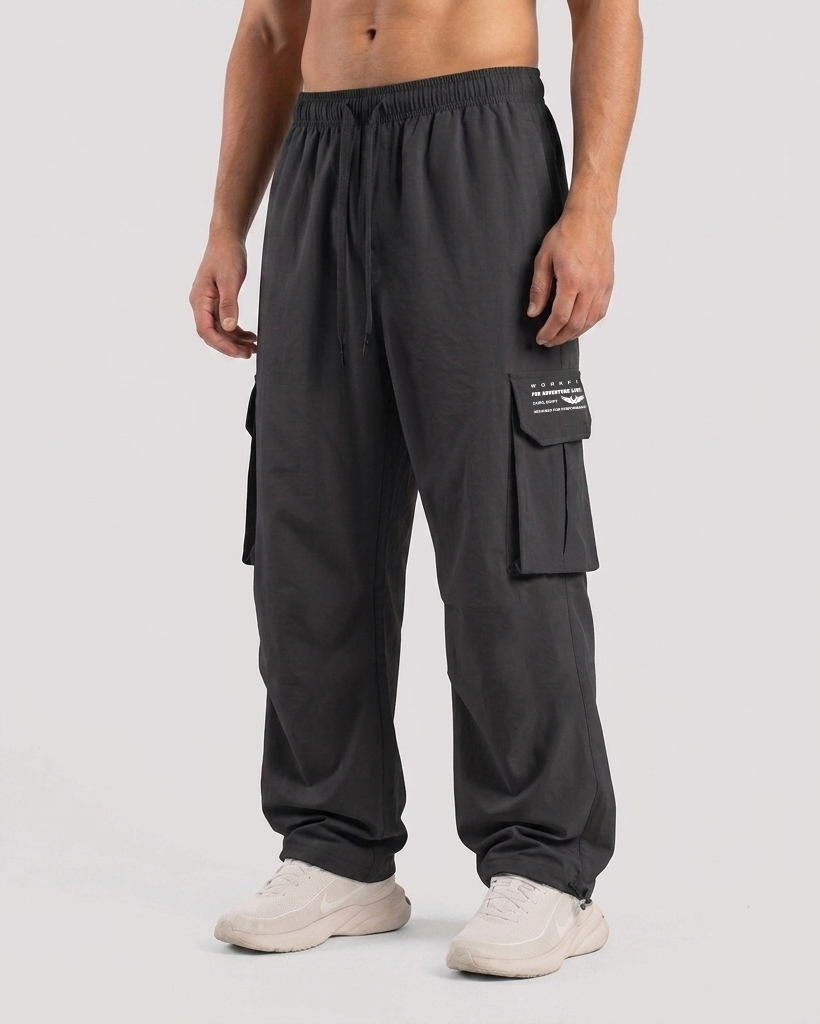 WF BAGGY PANT-Black