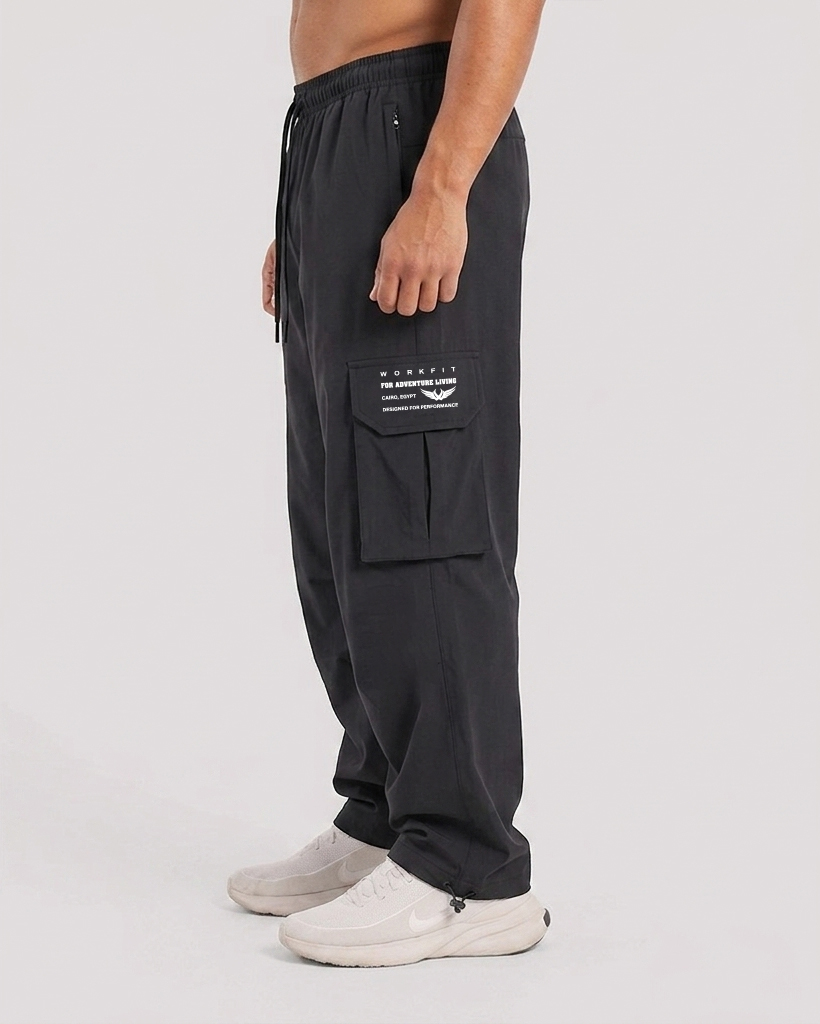 WF BAGGY PANT-Black