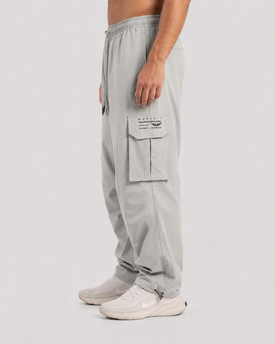 WF BAGGY PANT-light GRAY