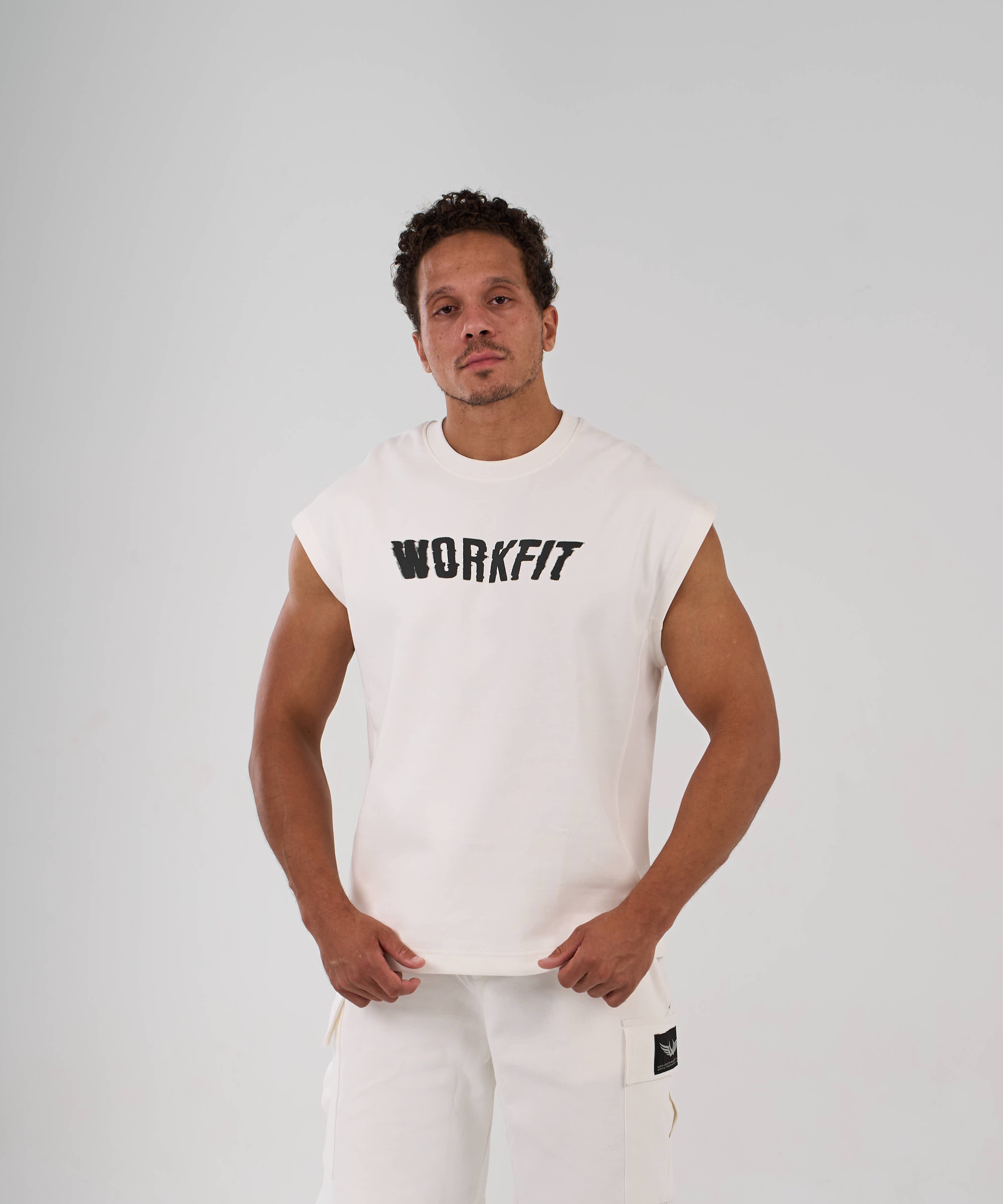 WorkFit Essential Muscle t -White