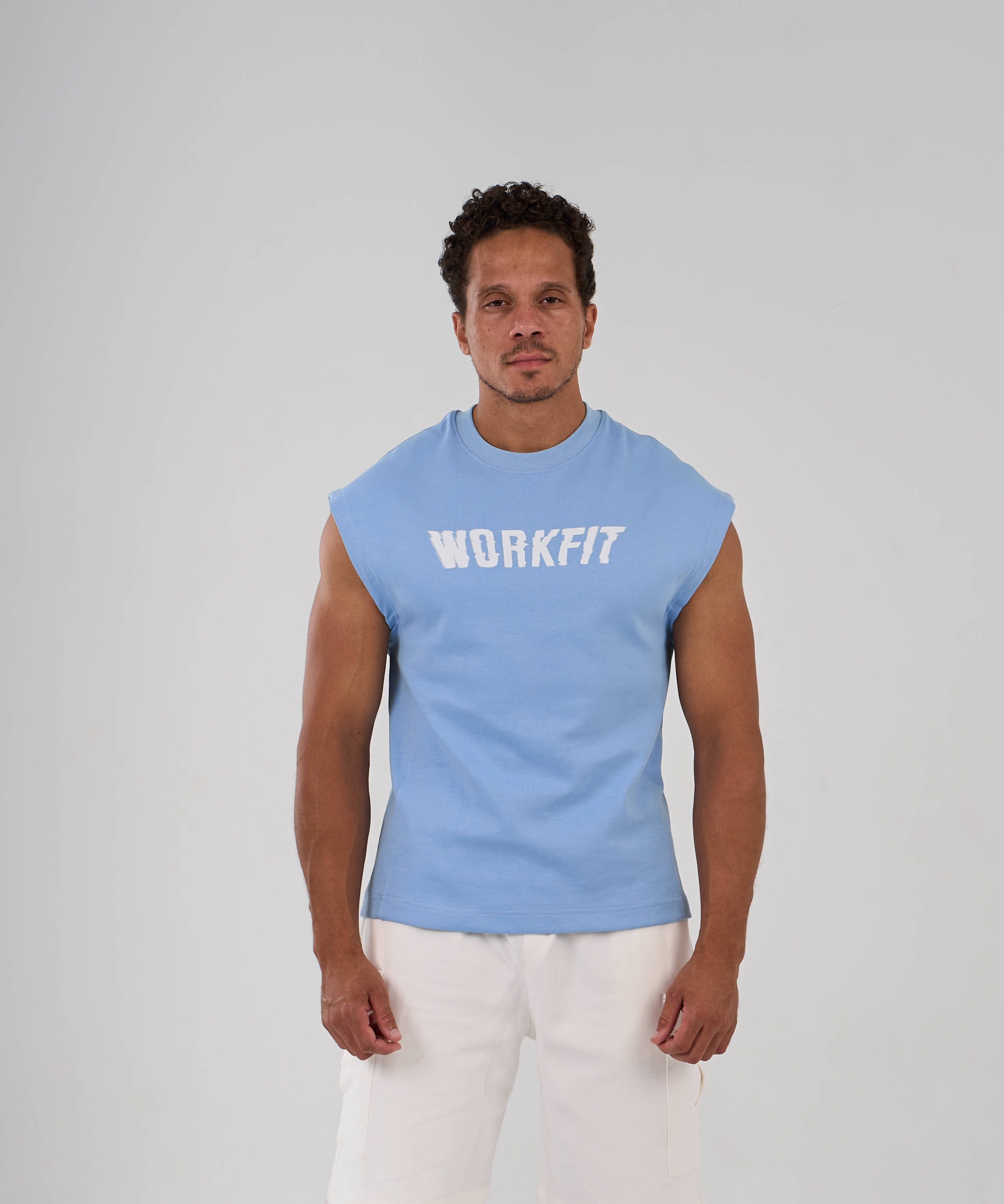 WorkFit Essential Muscle t-Baby Blue