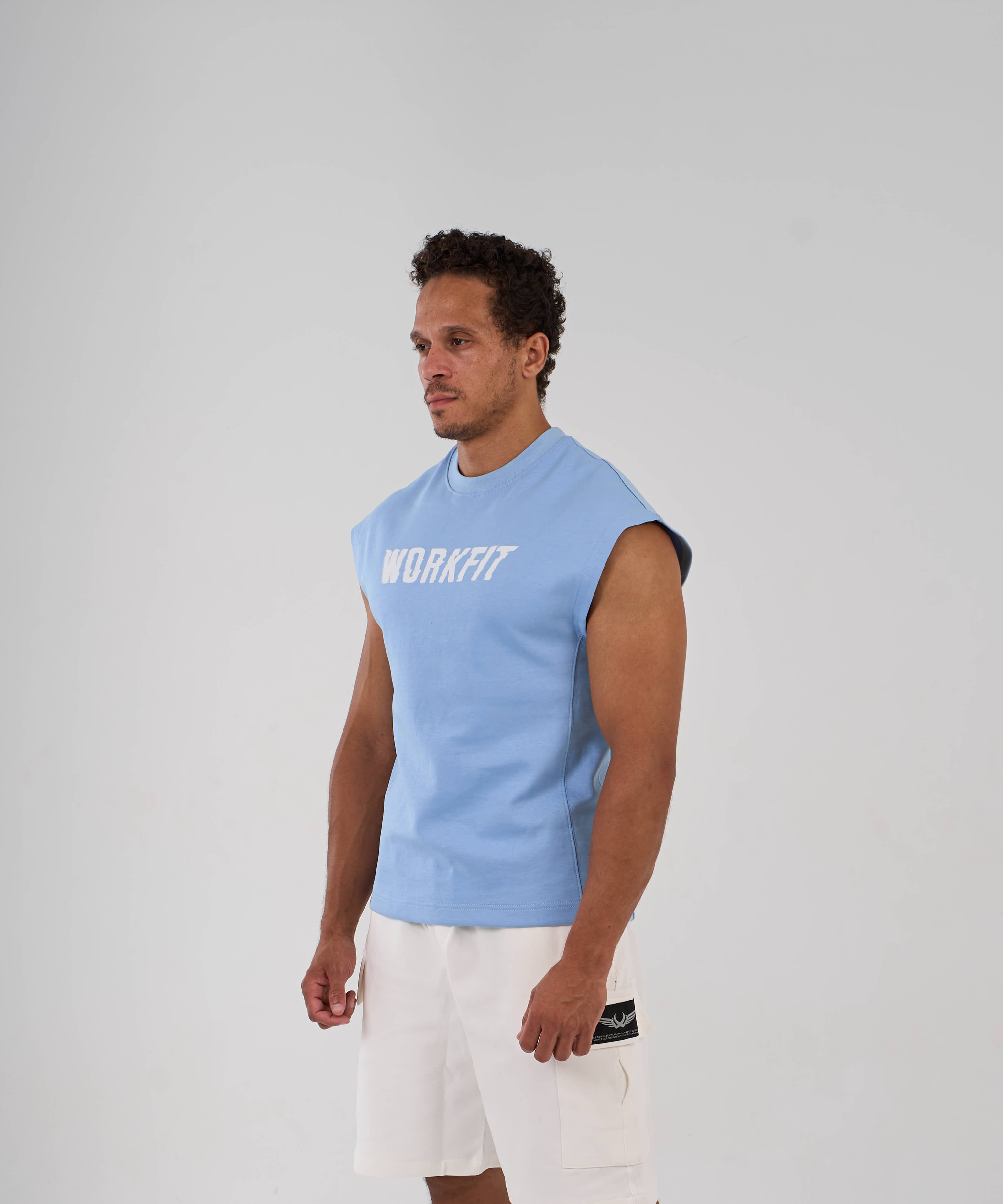 WorkFit Essential Muscle t-Baby Blue