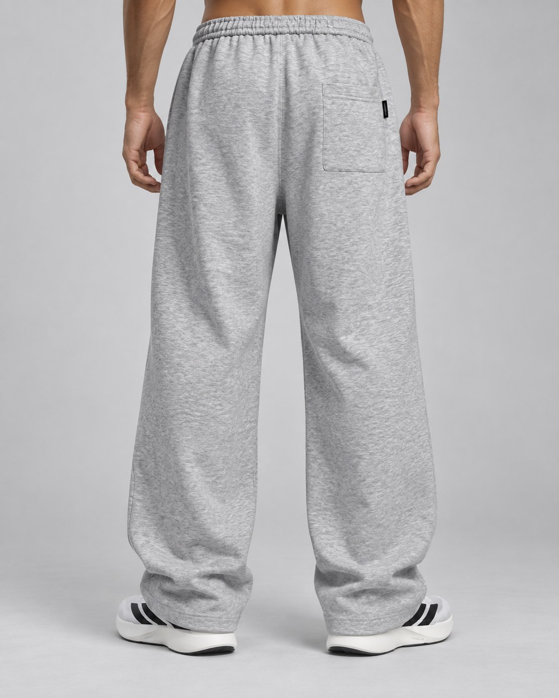 light gray classic wide leg p