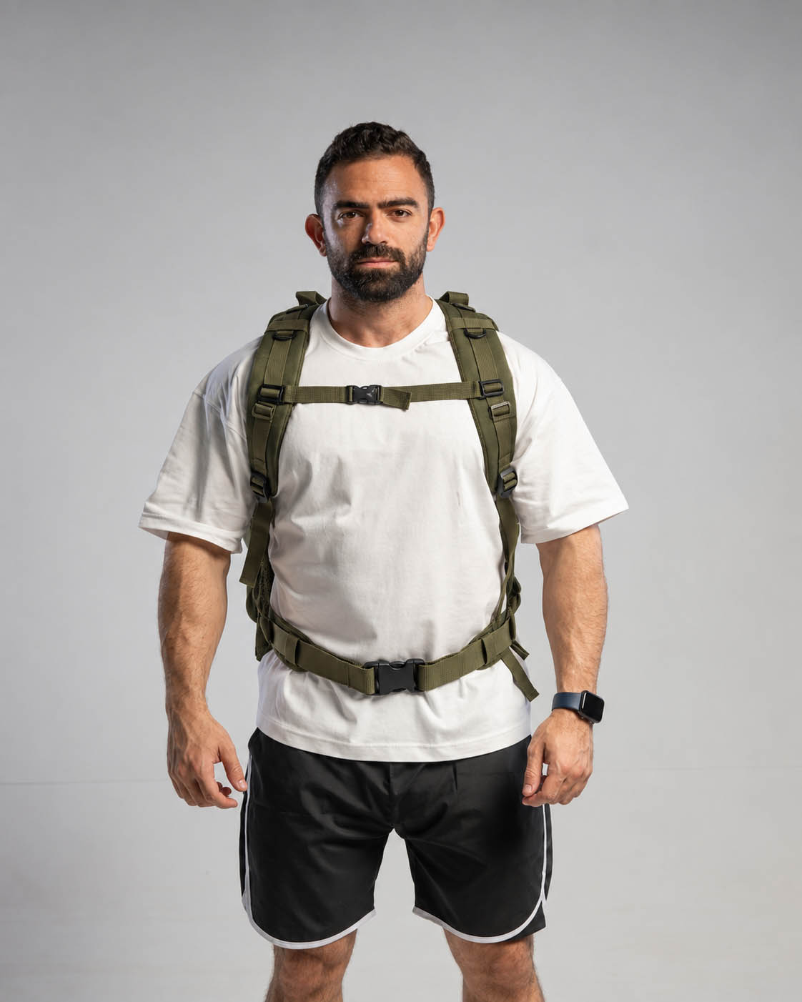tactical bag back d green
