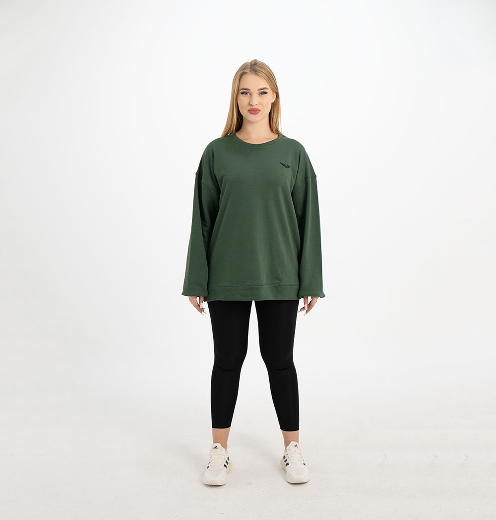 green pullover over s