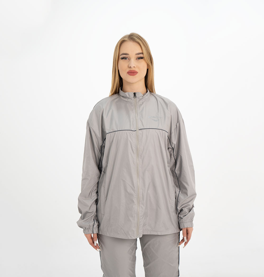 gray windproof lacket 