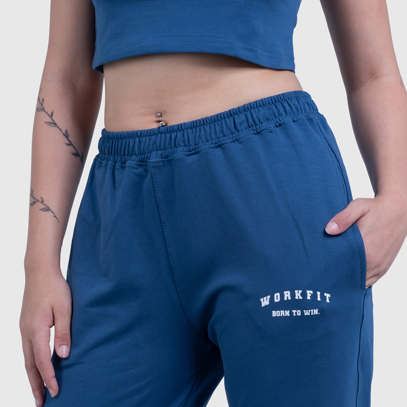 BLUE COTTON TANK TOP