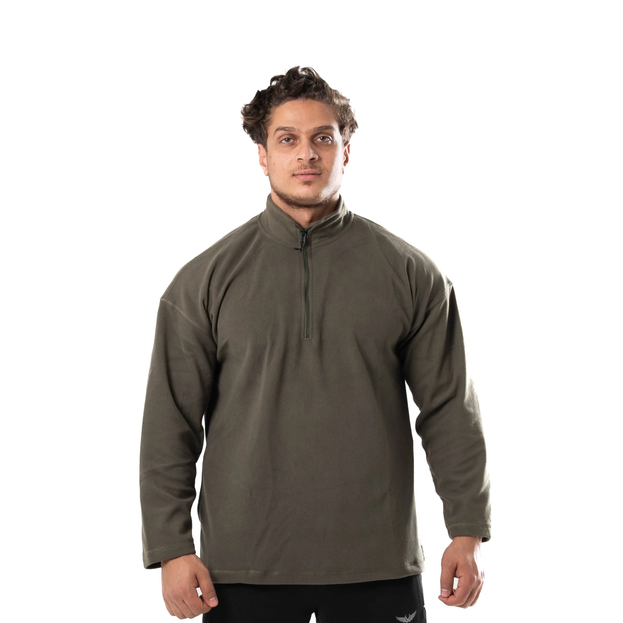 D-GREEN SWEATSHIRT HIGH NECK