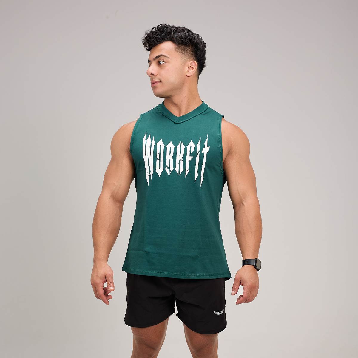 HEAVYWEIGHT D-GREEN TANK TOP
