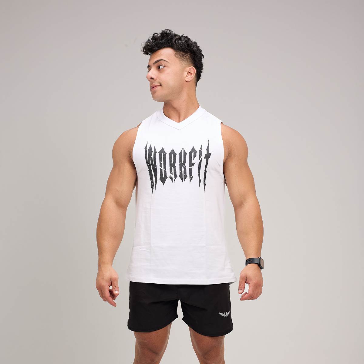 HEAVYWEIGHT WHITE TANK TOP