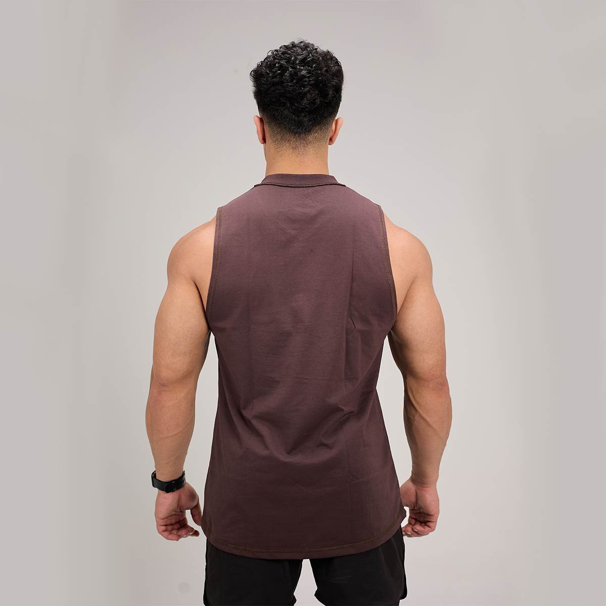 HEAVYWEIGHT BROWN TANK TOP