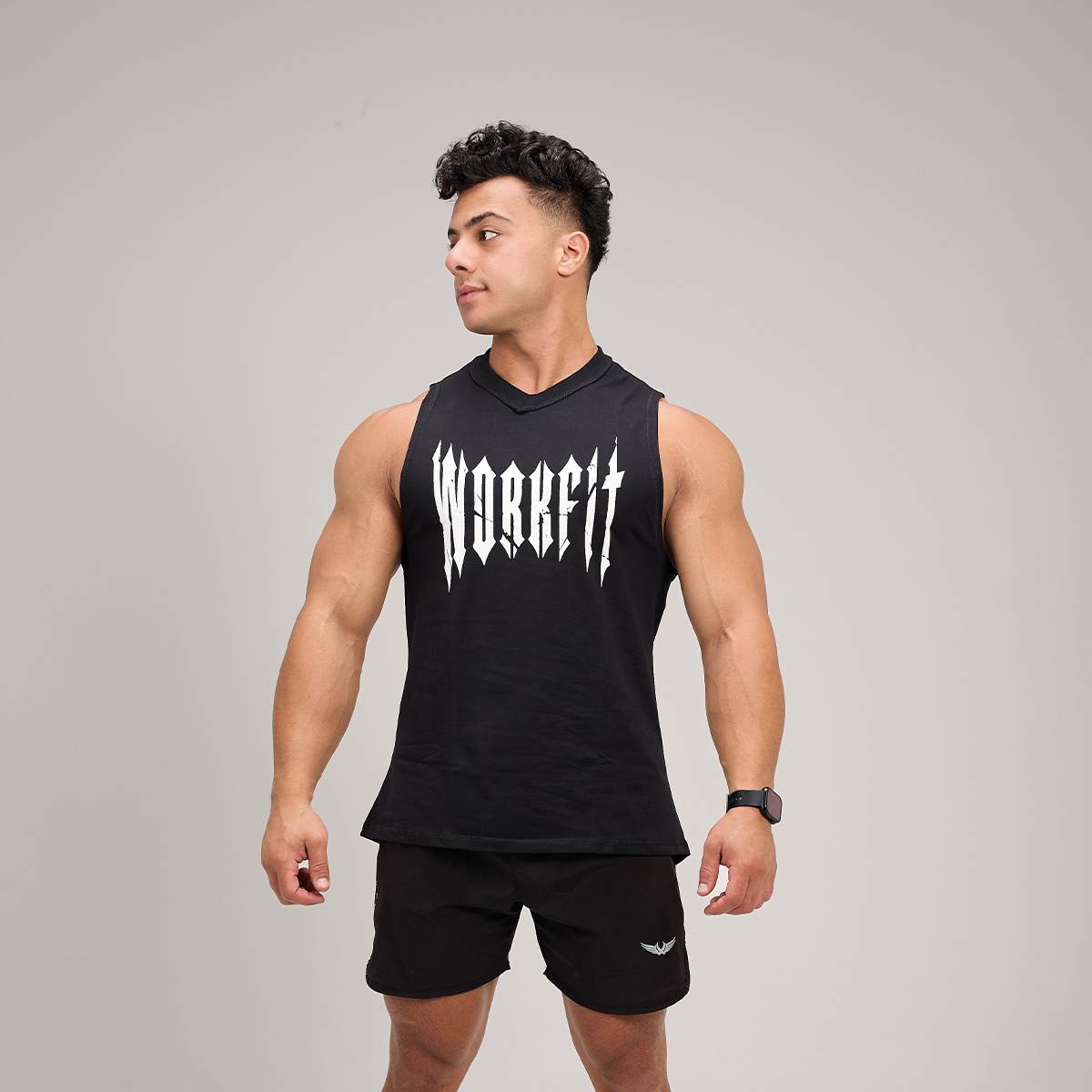 HEAVYWEIGHT BLACK TANK TOP