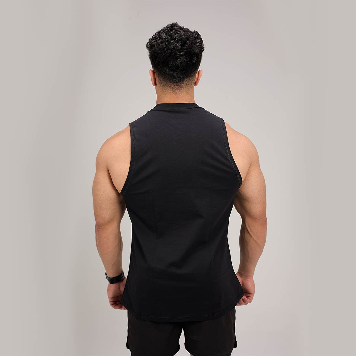 HEAVYWEIGHT BLACK TANK TOP