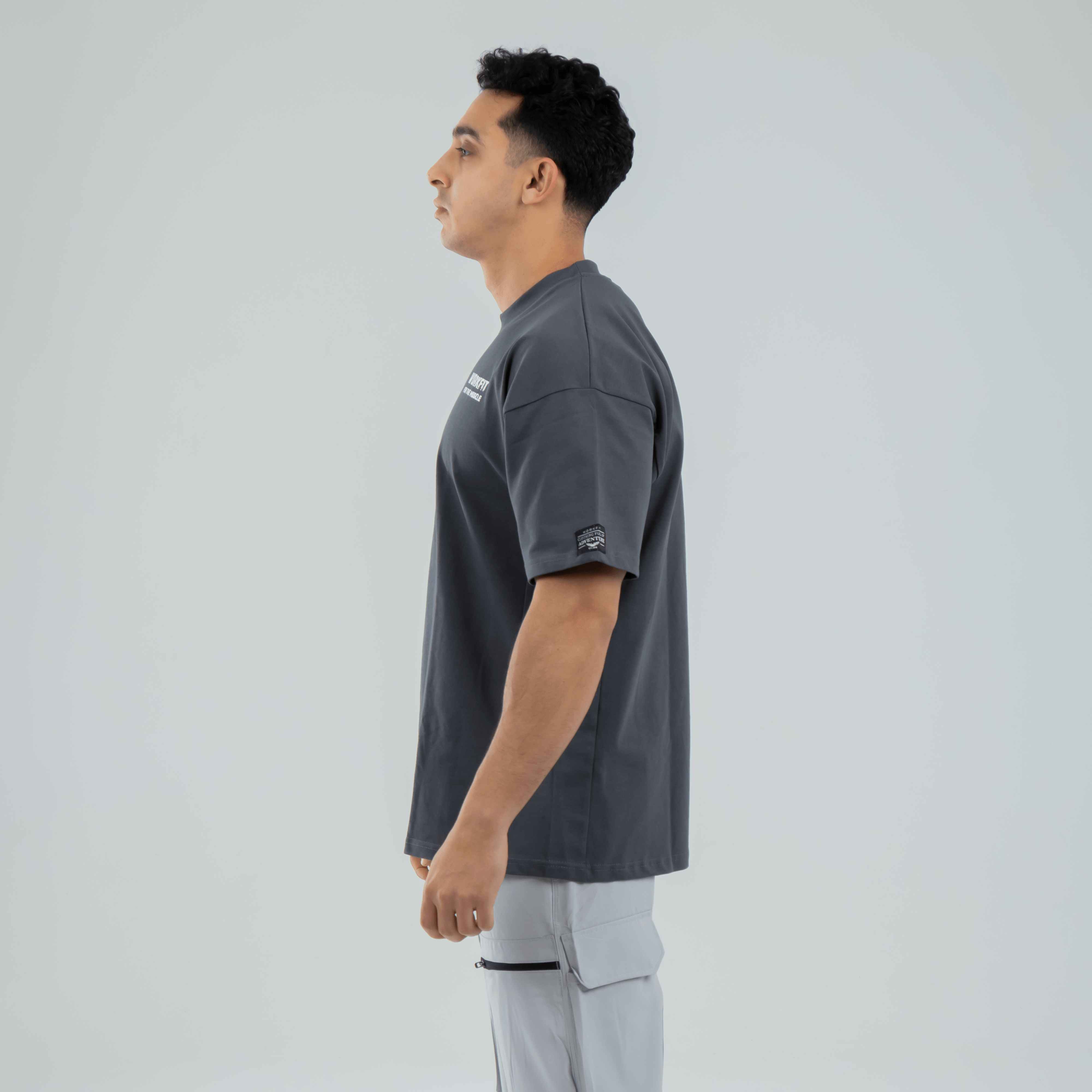 GRAY WORKFIT OVERSIZED