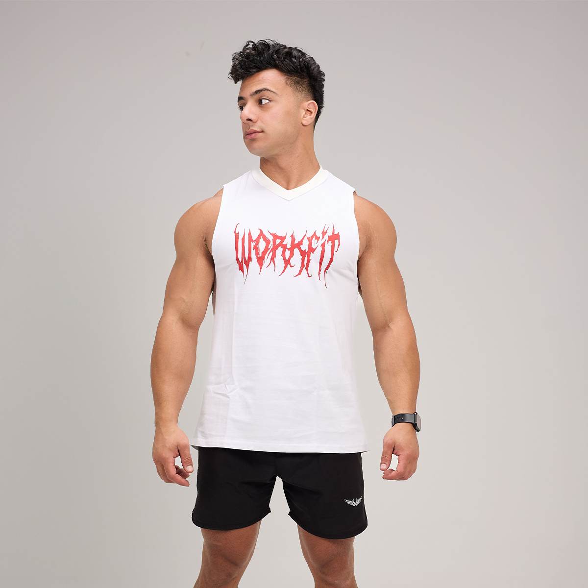 CHAMPIONS WHITE TANK TOP