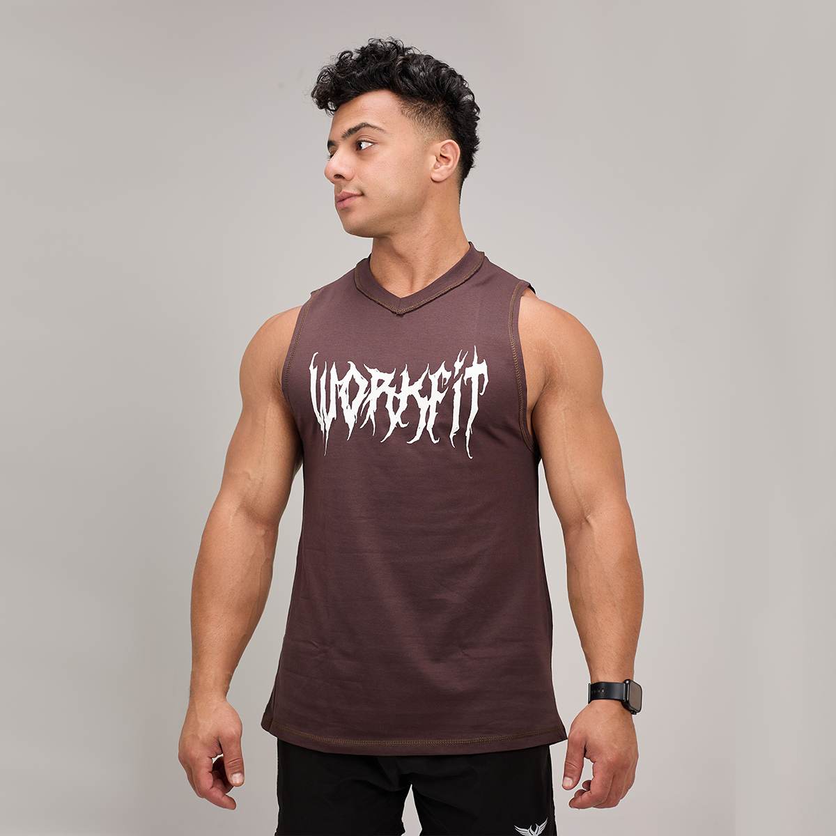 CHAMPIONS BROWN TANK TOP