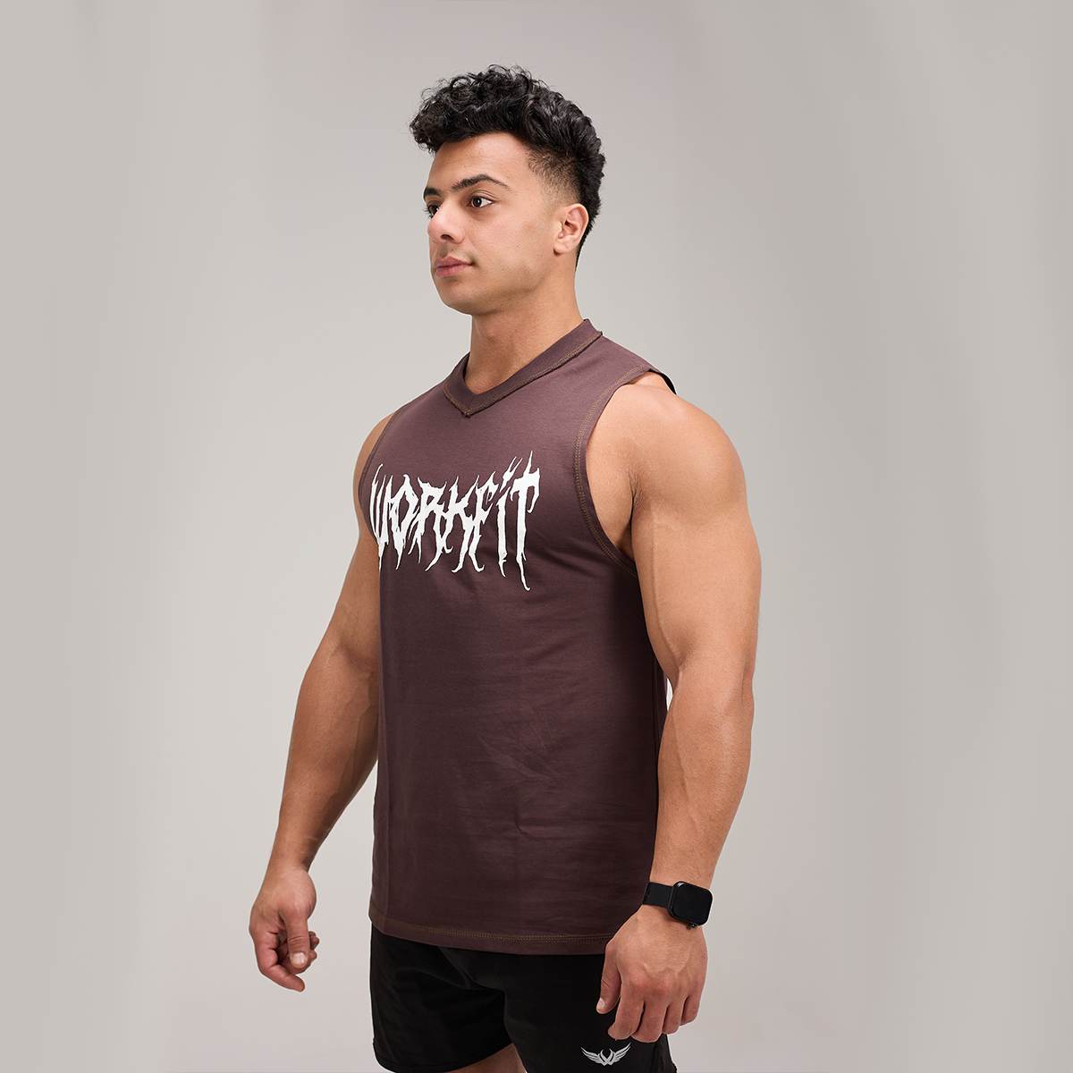 CHAMPIONS BROWN TANK TOP